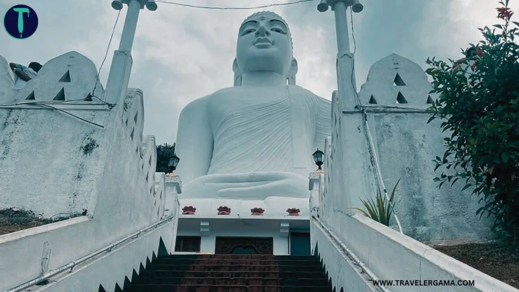 Activity in Bahiravokanda Vihara Buddha Statue